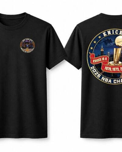 KNICKS IN 5, WE OUTSIDE black tee