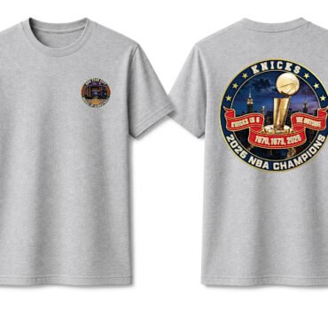 KNICKS IN 5, WE OUTSIDE grey tee